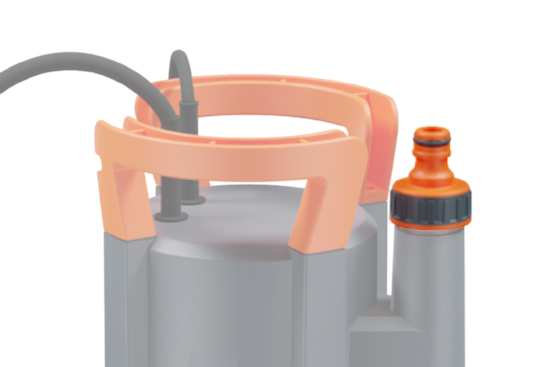 Входящий в комплект поставки адаптер для быстросъемного коннектора позволяет быстро подключить шланг и начать работу.