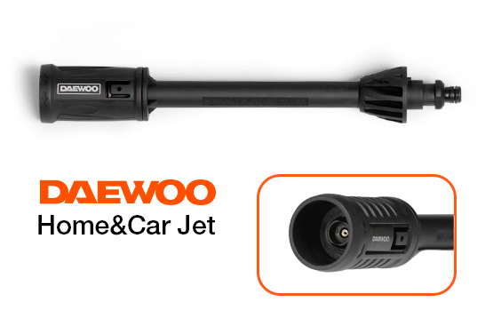 С мойкой поставляется уникальная веерная насадка Car&Home Jet с латунным соплом, обладающая повышенной моющей способностью в сравнении со стандартной регулируемой насадкой.